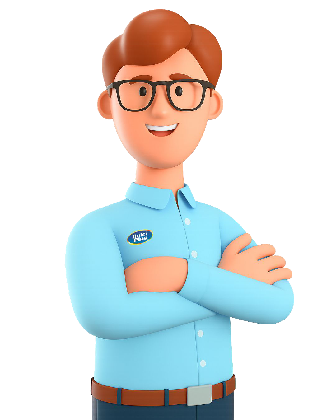 Ilustración 3d de personaje dulciplas